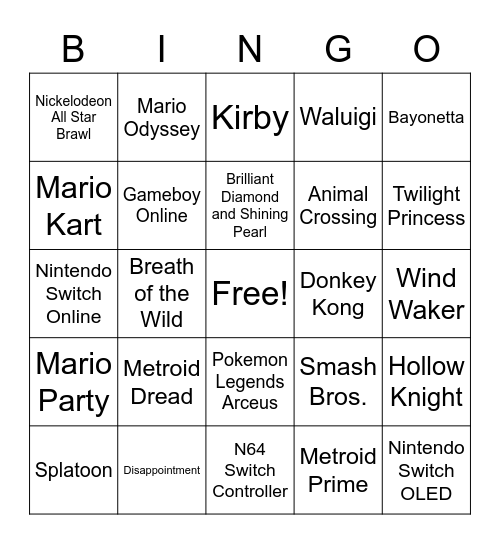 September Direct Bingo Card