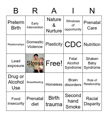 factors impacting brain development Bingo Card