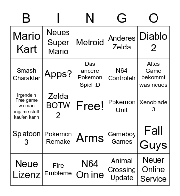 Direct Bingo Card