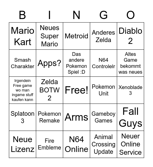 Direct Bingo Card