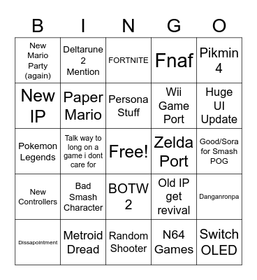 Direct Bingo Card