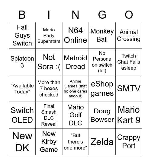 9/23/2021 Direct Bingo Card