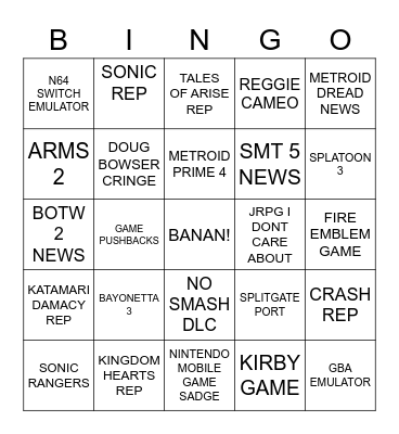 SEPTEMBER DIRECT Bingo Card