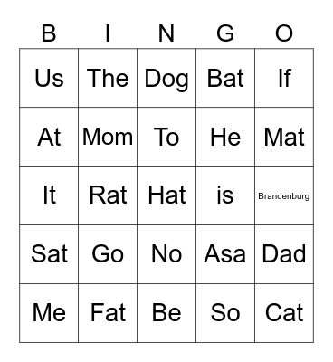 Bingo Card