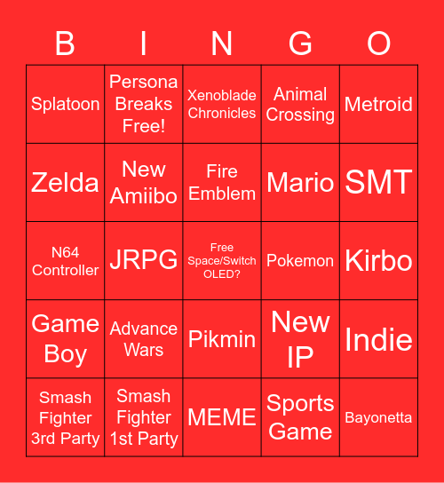 Direct Bingo Card