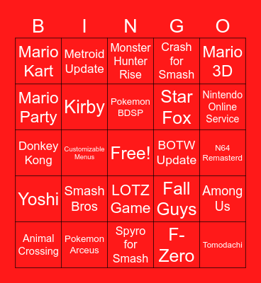 If Sora is in, Instant Blackout Bingo Card