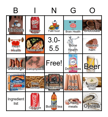 Phosphorus Bingo Card