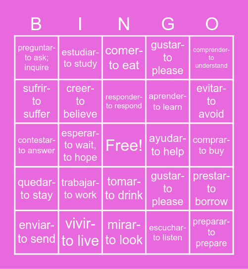 Loteria Card Bingo Card