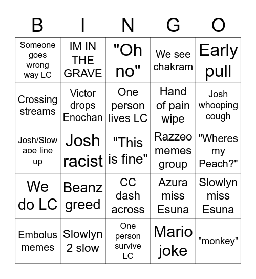 TEA Day 11 Bingo Card