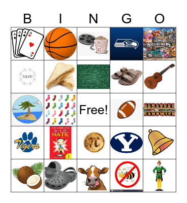 Nathan Bingo Card