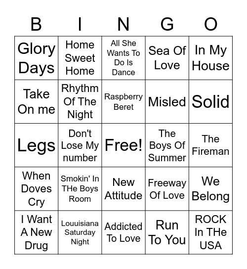 Elks Misc. #4 Bingo Card