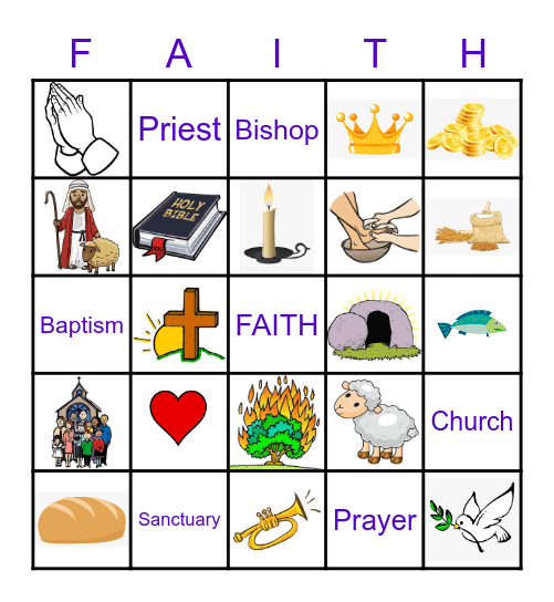 Faith Formation Bingo Card