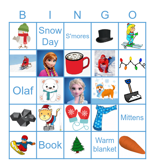 Hot Chocolate Bingo Card