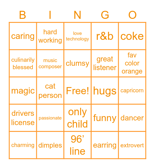 how similar you are to kun Bingo Card