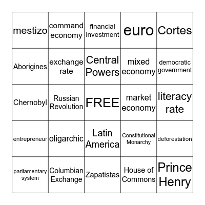 Bingo Card