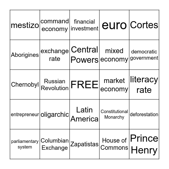 Bingo Card