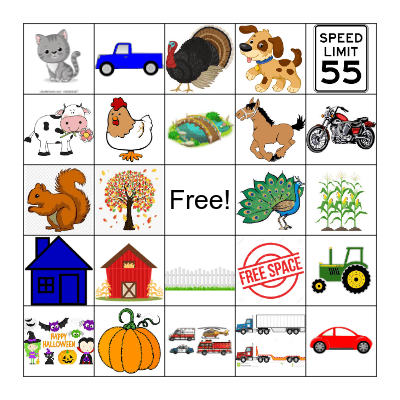 Bus Scavenger Hunt Bingo Card