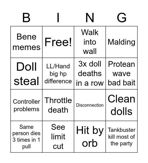 Comet + friends tea week 2 Bingo Card