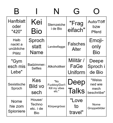 SALT Bingo Card