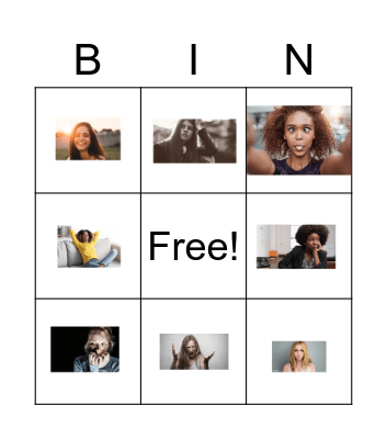 Feelings Bingo Card