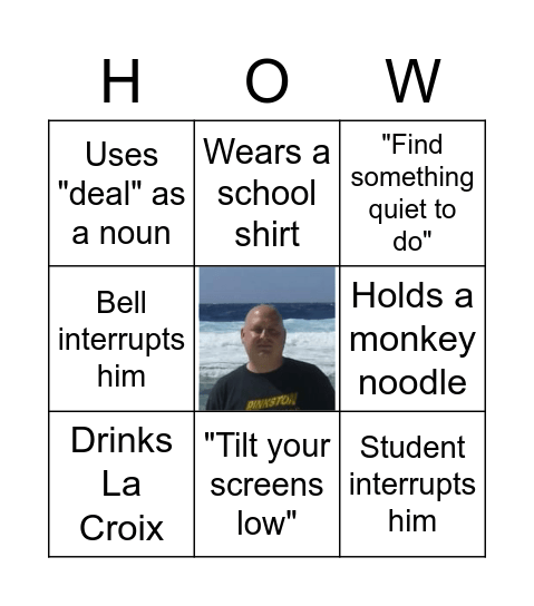 Hough Bingo Card