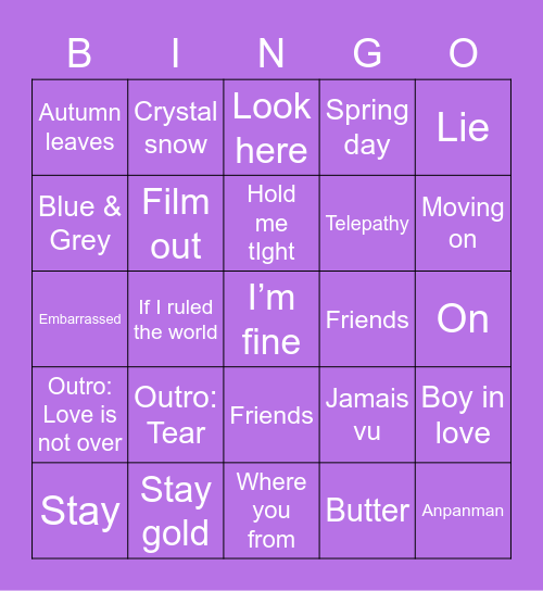 Britt’s Bingo Tourney @madelynsmom2009 Bingo Card