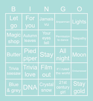 Britts tournament bingo 25-09-21 4 Bingo Card