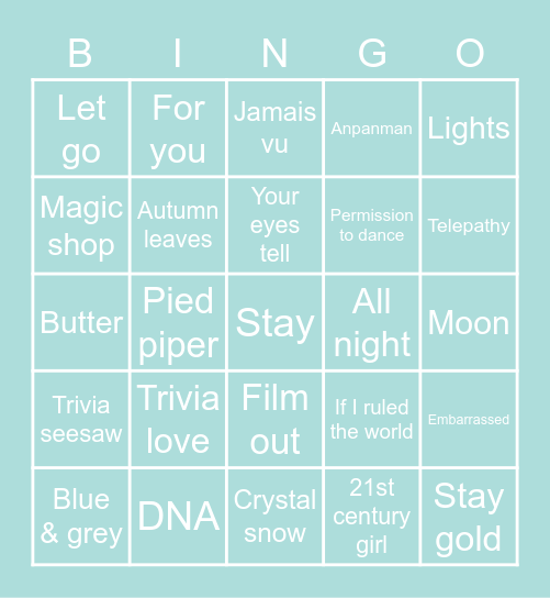 Britts tournament bingo 25-09-21 4 Bingo Card