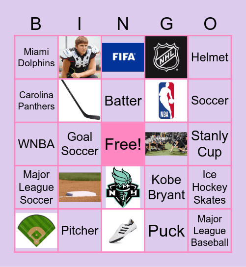 Sports Bingo Card