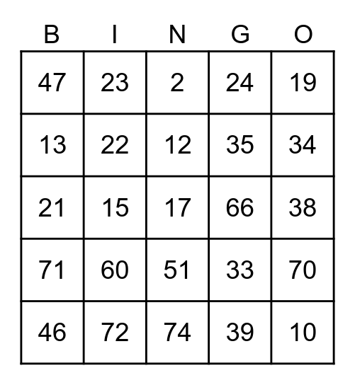 1ª CHAMADA UM BODE E A 2ª UM PORCO Bingo Card