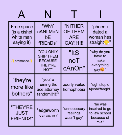narumitsu dudebro bingo Card