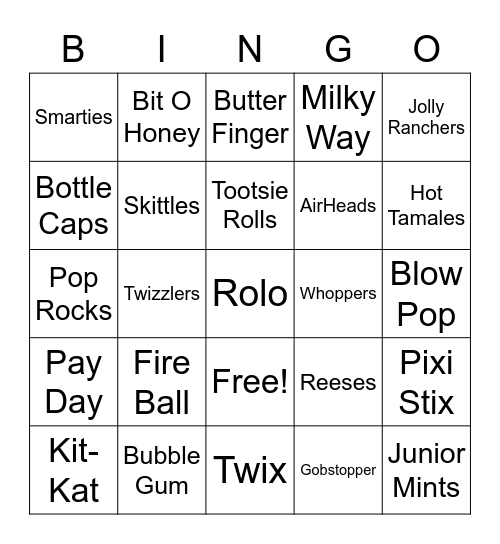 Bike Bingo Card