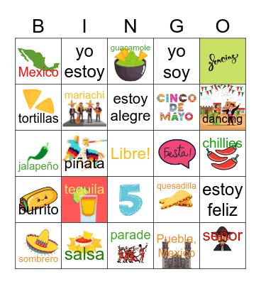 Cinco de Mayo! Bingo Card