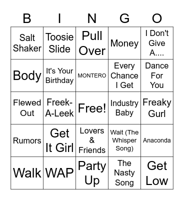 Happy Birthday Chaka Super Round Bingo Card