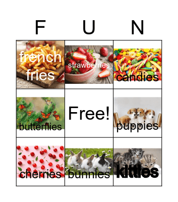 Plural Bingo Card