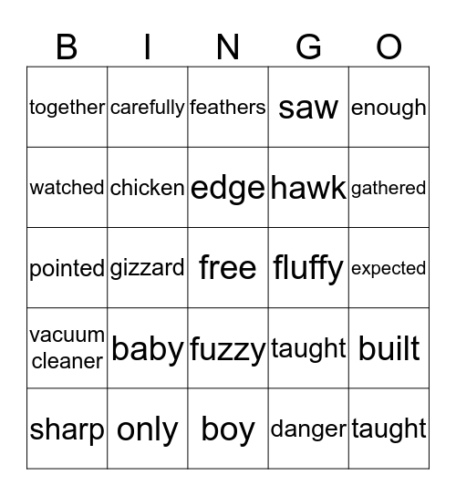The Surprise Family Bingo Card