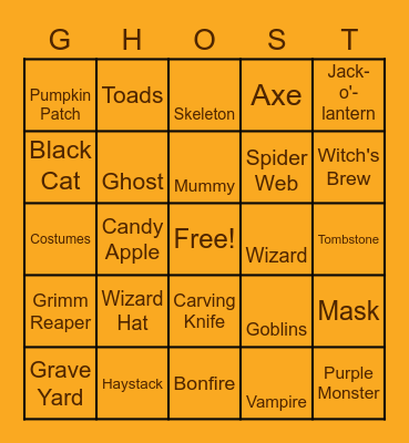 HALLOWEEN BINGO Card