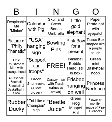 Bring Your Child To Work Day 2015 Bingo Card