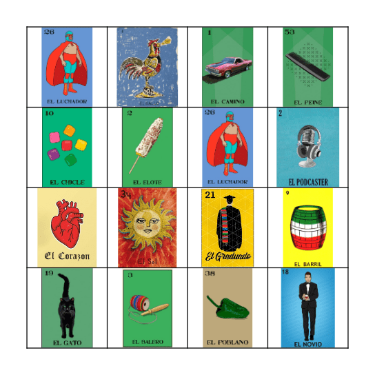 LOTERIA Bingo Card