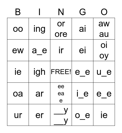 PALS Graduation Strategies Bingo Card