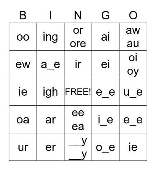 PALS Graduation Strategies Bingo Card