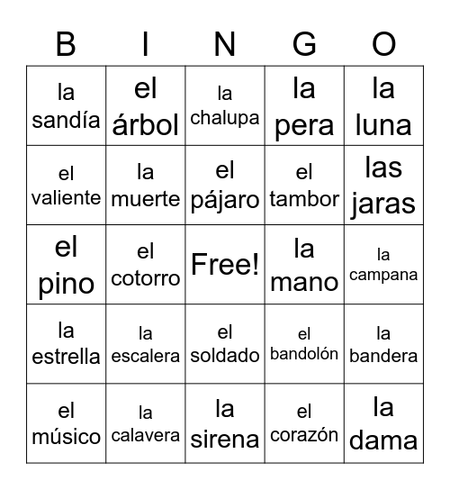 ¡LOTERÍA! Bingo Card