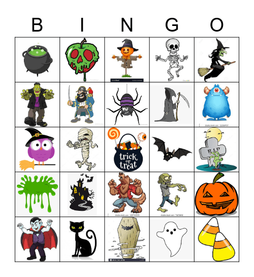 Halloween Bingo Card