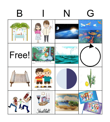 simchat torah Bingo Card