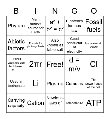 First Day Bingo! Bingo Card