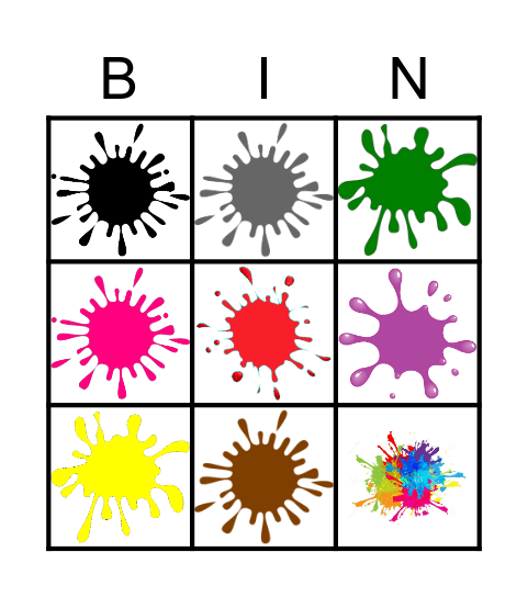Farben Bingo Card