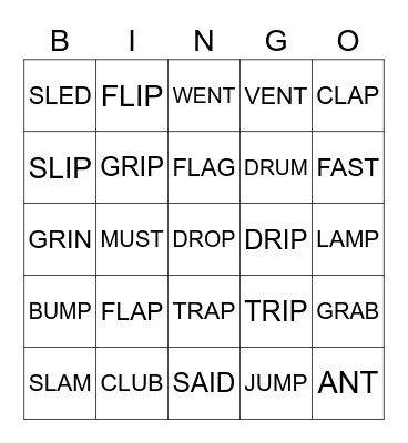 MODULE 5 Bingo Card