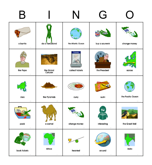 Review Bingo Card