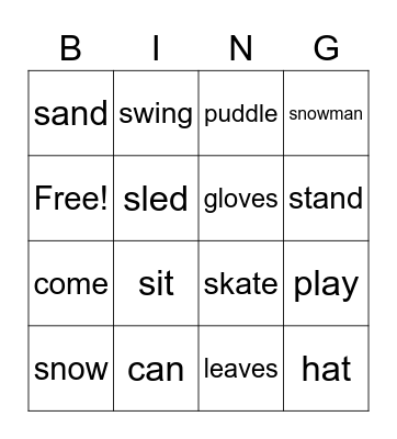 We Can Play Bingo Card