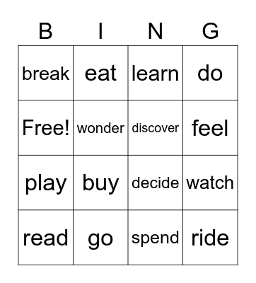 The Vacation Bingo Card